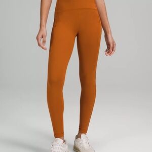 Lululemon Swift Speed High-Rise Tight 25" Size 4 Butternut Brown
